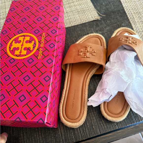 Tory Burch Shoes - Tory Burch Caramel Espadrille Flats
